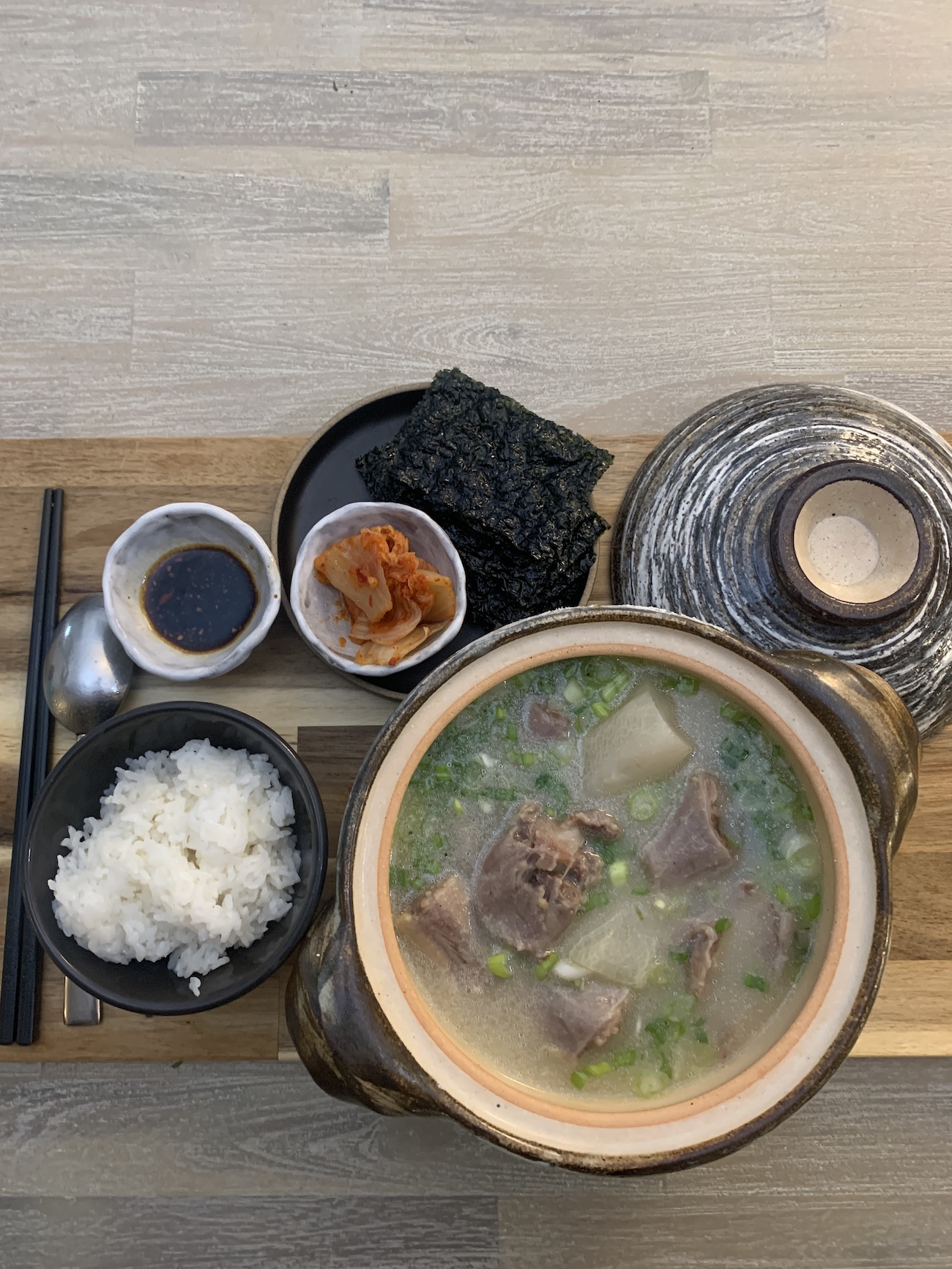 Time for winter comfort food clear broth Oxtail Soup